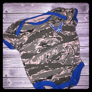 Tiny Troopers Air Force Military Baby Onsie